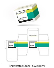 Cosmetic packaging design. Cut.