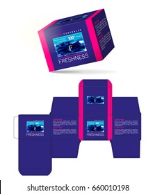 Cosmetic packaging design. Cut.