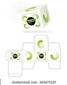 Cosmetic packaging design. Cut.