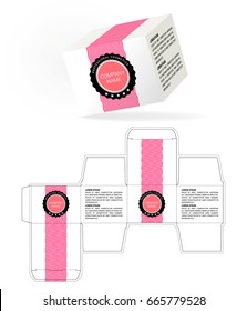 Cosmetic packaging design. Cut.