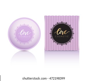 Cosmetic Packaging Template :  Vector Illustration