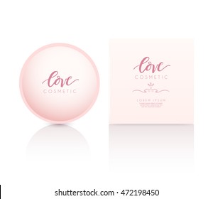 Cosmetic Packaging Template :  Vector Illustration