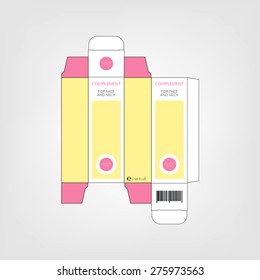 cosmetic packaging. Vector