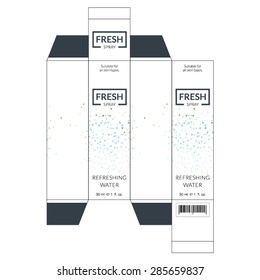cosmetic packaging. Vector