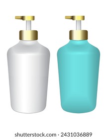 Cosmetic packaging vector illustration for advertising and sales.