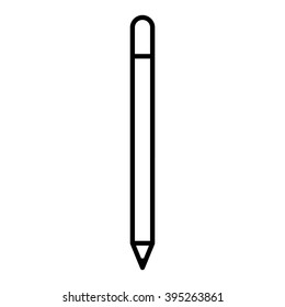 cosmetic pensil thin line icon 