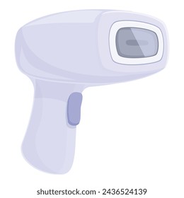 Cosmetic photo epilator icon cartoon vector. Treatment body. Skin care body