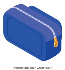 Cosmetic pouch icon isometric vector. Beauty box. Woman product
