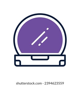 cosmetic powder icon. vector dual tone icon for your website, mobile, presentation, and logo design.