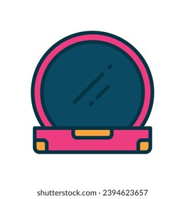 cosmetic powder icon. vector filled color icon for your website, mobile, presentation, and logo design.