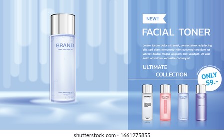 Producto cosmético con fondo abstracto