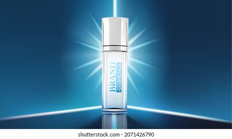 Cosmetic product with abstract background . Vector Illustration Realistic .