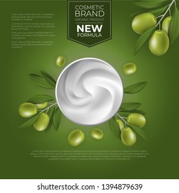 Cosmetic product background for ads
