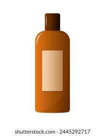 Cosmetic product bottle vector illustration isolated on white background.