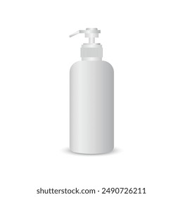 Cosmetic product bottles Skincare bottles for shower gel, liquid soap, lotion, cream, shampoo, shower foam, beauty product packages with pump heads.