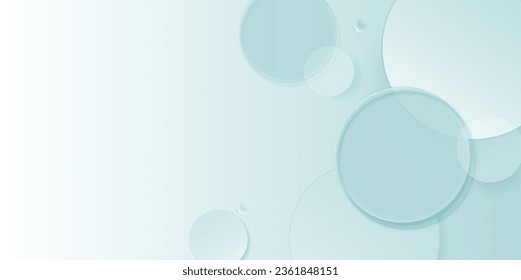 El fondo de los productos cosméticos se muestra con vidrio verde o agua en la vista superior. diseño de discos de vidrio circular para presentación de empaque. diseño vectorial.