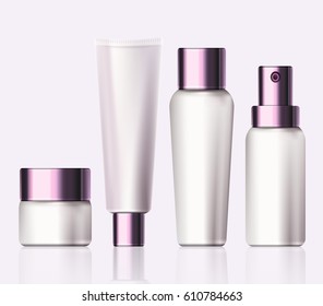 Cosmetic products. Illustration isolated on background. Graphic concept for your design