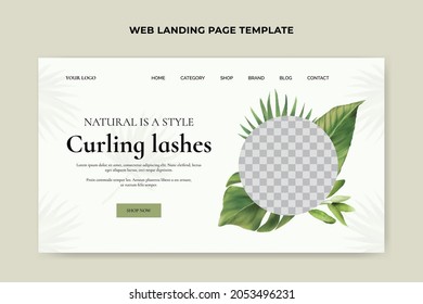 Cosmetic Products Landing Page Template