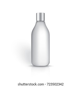 Cosmetic products on a white background