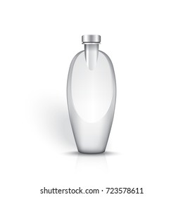 Cosmetic products on a white background