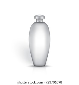 Cosmetic products on a white background