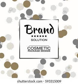 For cosmetic products packaging. Seamless patterns stylish graphic texture for your design. Beautiful background. Vector illustration.