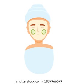 Cosmetic self care icon. Cartoon of cosmetic self care vector icon for web design isolated on white background