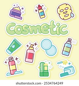 Cosméticos, artigos de beleza de cuidados com a pele