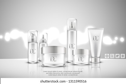 Cosmetic skin care cream packaging 