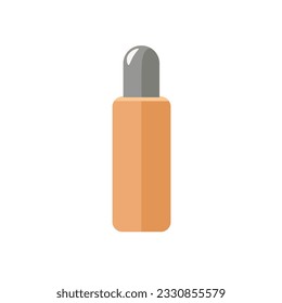 Cosmetic or skincare product bottle icon, flat design style vector