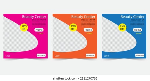 Cosmetic social media post design