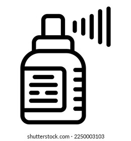 Cosmetic spray icon outline vector. Makeup skin. Gel make
