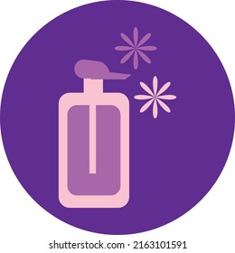 Cosmetic spray, illustration, vector on a white background.