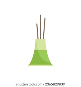 Cosmetic sticks icon flat vector. Air spray. Fresh smell isolated
