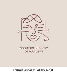 Cosmetic Surgery Department Vector Logo Design