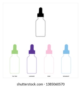 Cosmetic Tincture Oil Bottles for Beauty and Aromatherapy