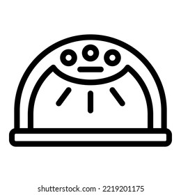 Cosmetic tool icon outline vector. Polish art. Manicure studio