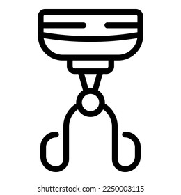 Cosmetic tool icon outline vector. Fashion powder. Cream brush