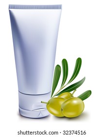 Cosmetic tube. Vector.
