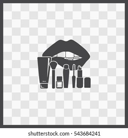 Cosmetic vector icon. Isolated illustration. Business picture.