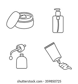 Cosmetic vector icons