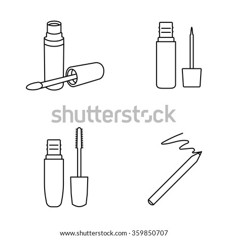 Cosmetic vector icons