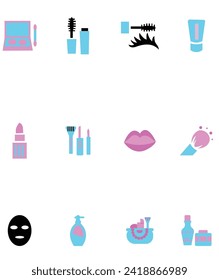 cosmetic vector icons .vector icon illustration.