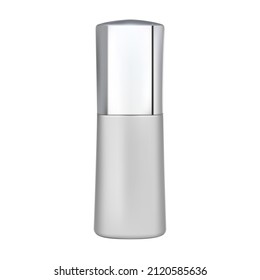 Cosmetic water bottle. Beauty essence spray design. Face care serum moisture flacon. Fragrance dispenser bottle, realistic packaging for treatment mask, luxury aqua hydrate