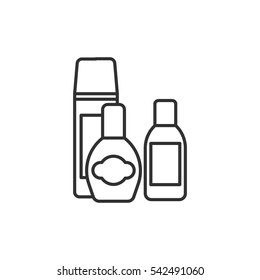 Cosmetical tools. Packaging for various liquids and hygiene