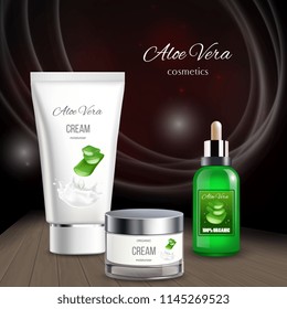 Cosmetics Aloe Vera Background