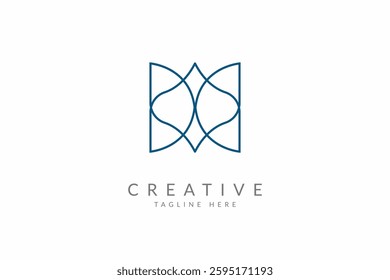 Cosmetics and beauty logo or spa and aesthetic icon design vector template.