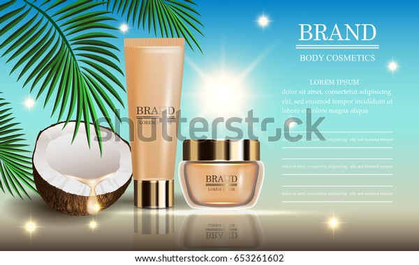 Cosmetics Beauty Marine Summer Series Premium Stock Vector (Royalty ...