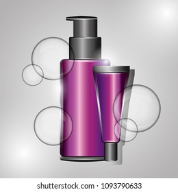 cosmetics bottle skincare