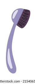 Pincel cosmético. Ilustración vectorial plana. Hacer maquillaje